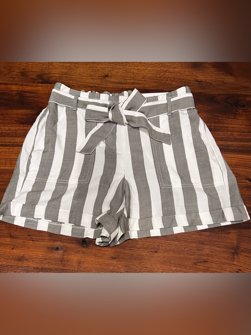 Women’s Loft Outlet Striped Tie-Waist Shorts